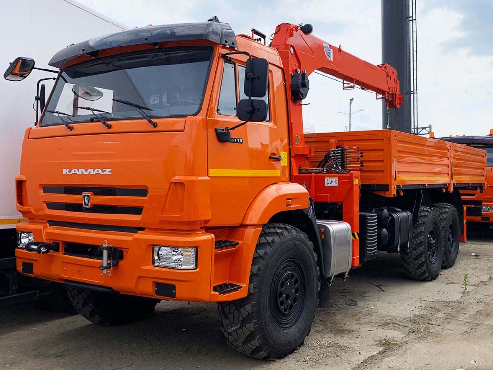 Кран манипулятор КамАЗ 43118 с КМУ (вездеход)