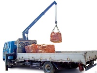 Перевозка строительных материалов манипулятором